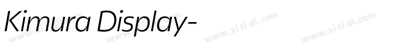 Kimura Display字体转换